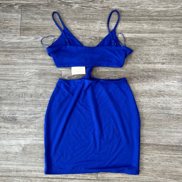 NWT Superdown Lucia Cut Out Mini Dress in Cobalt Blue (Sz M) - Picture 7 of 13